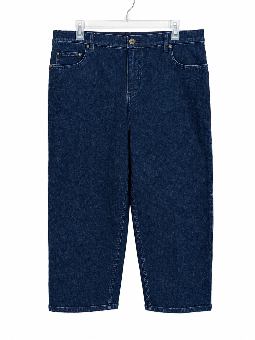 Denim & Co. Dark Wash Cropped Jeans Size 14